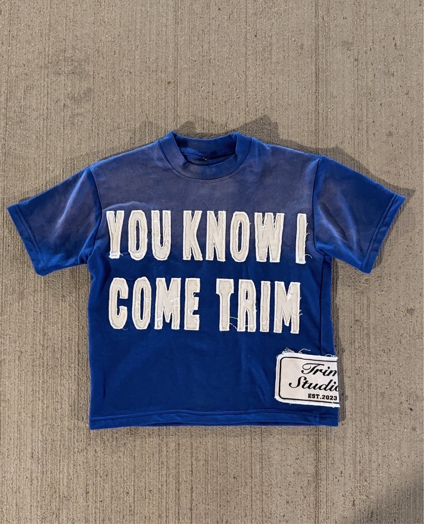 Blue Trim Tee