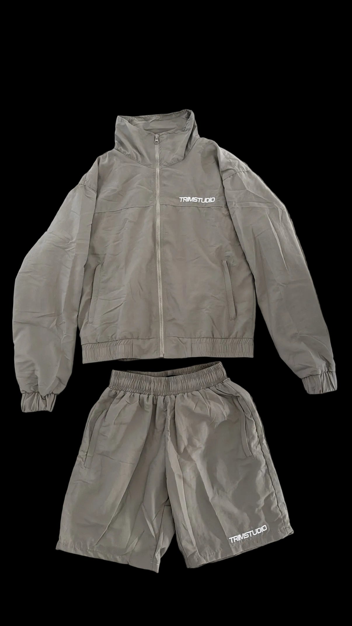 Grey Windbreaker Set